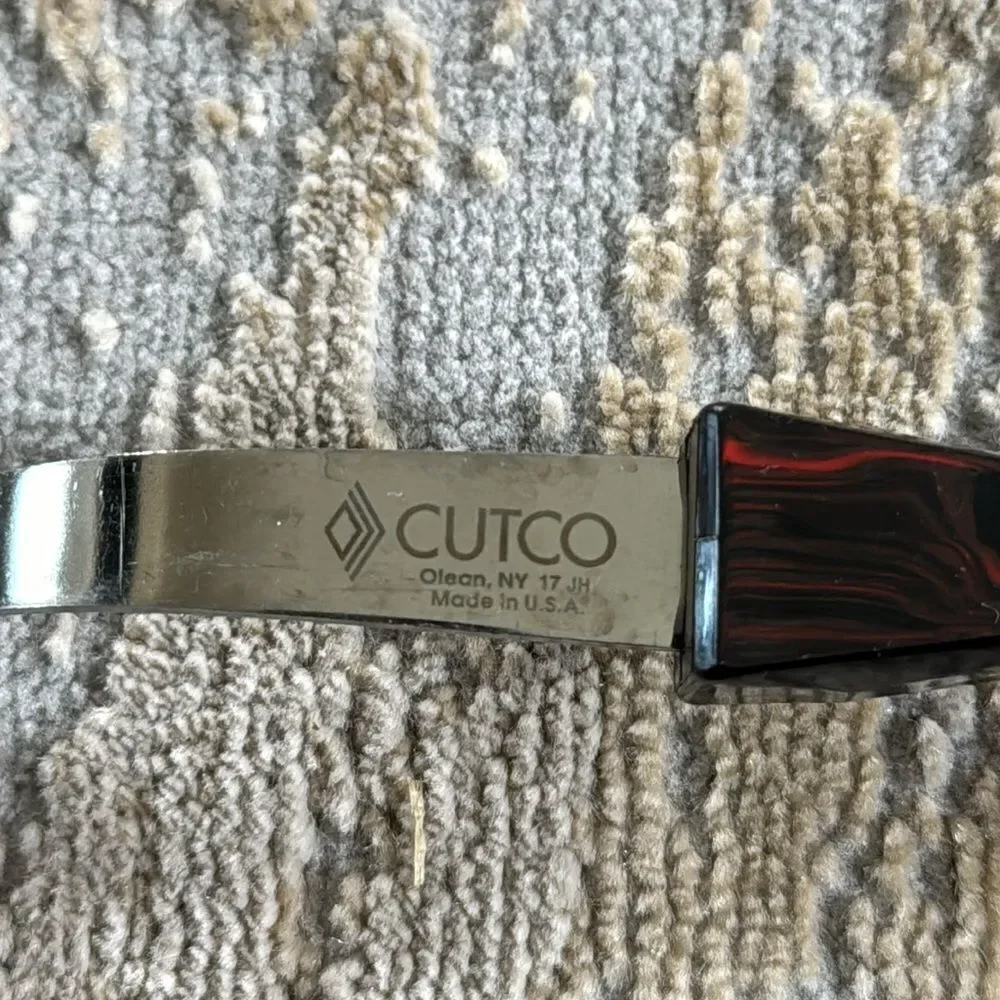 CUTCO Turning Fork 1726 & Serving /Basting Spoon 17 KH Classic Handles GUC